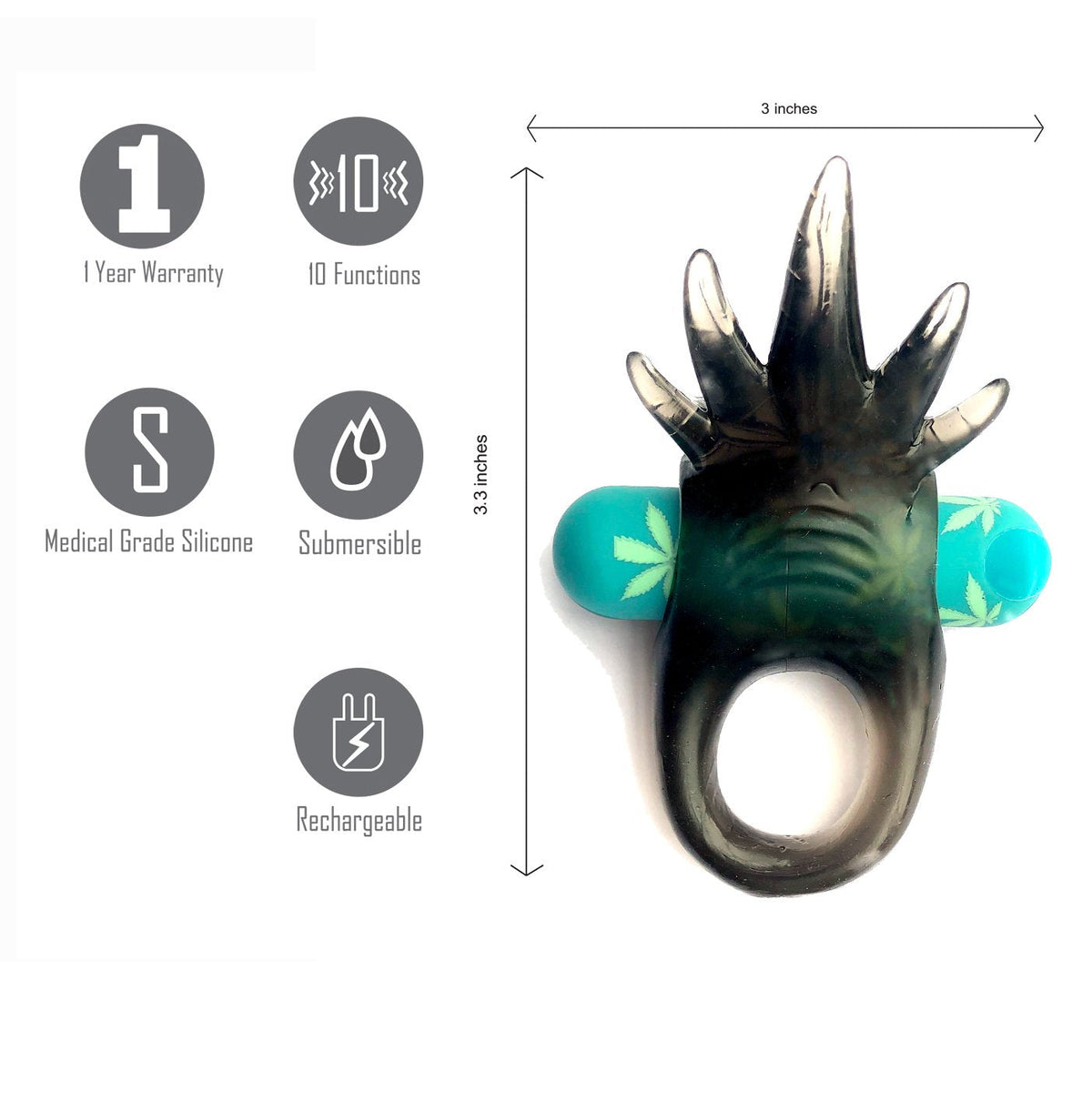 Maia Ziggy Hemp Vibrating Cock Ring > Cock Ring > Vibrating - Tophatter Daily Deals