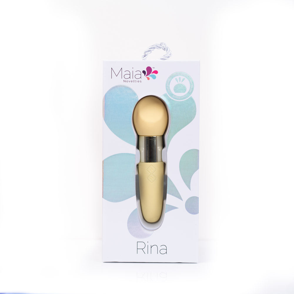 Rina Dual Motor Vibrator - Yellow 13 cm Compact Design > Vibrators > Standard Vibrators - Tophatter Daily Deals