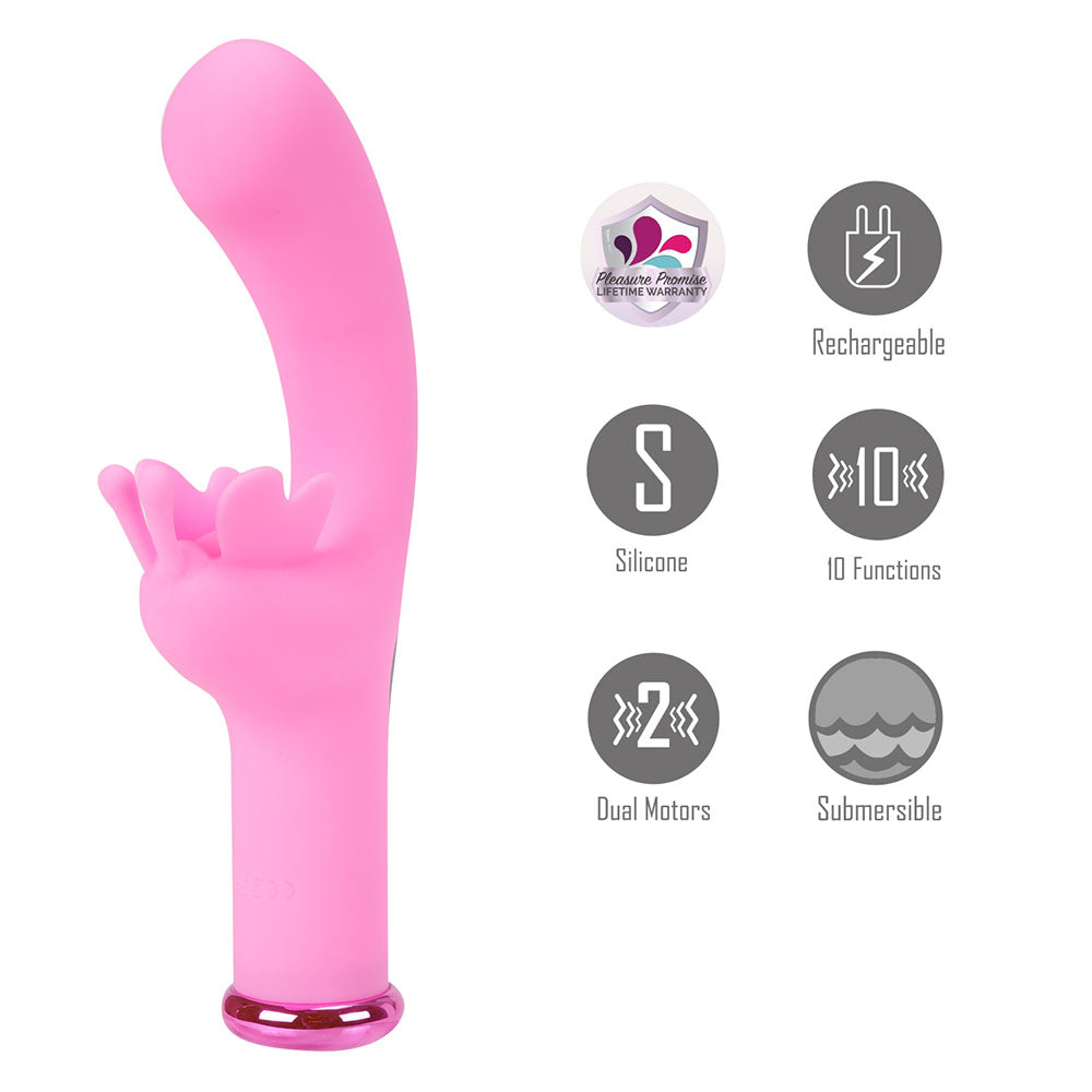 Maia Myla 15.9 cm Silicone Butterfly Submersible Vibrator > Vibrators > Ladies > Rabbit - Tophatter Daily Deals