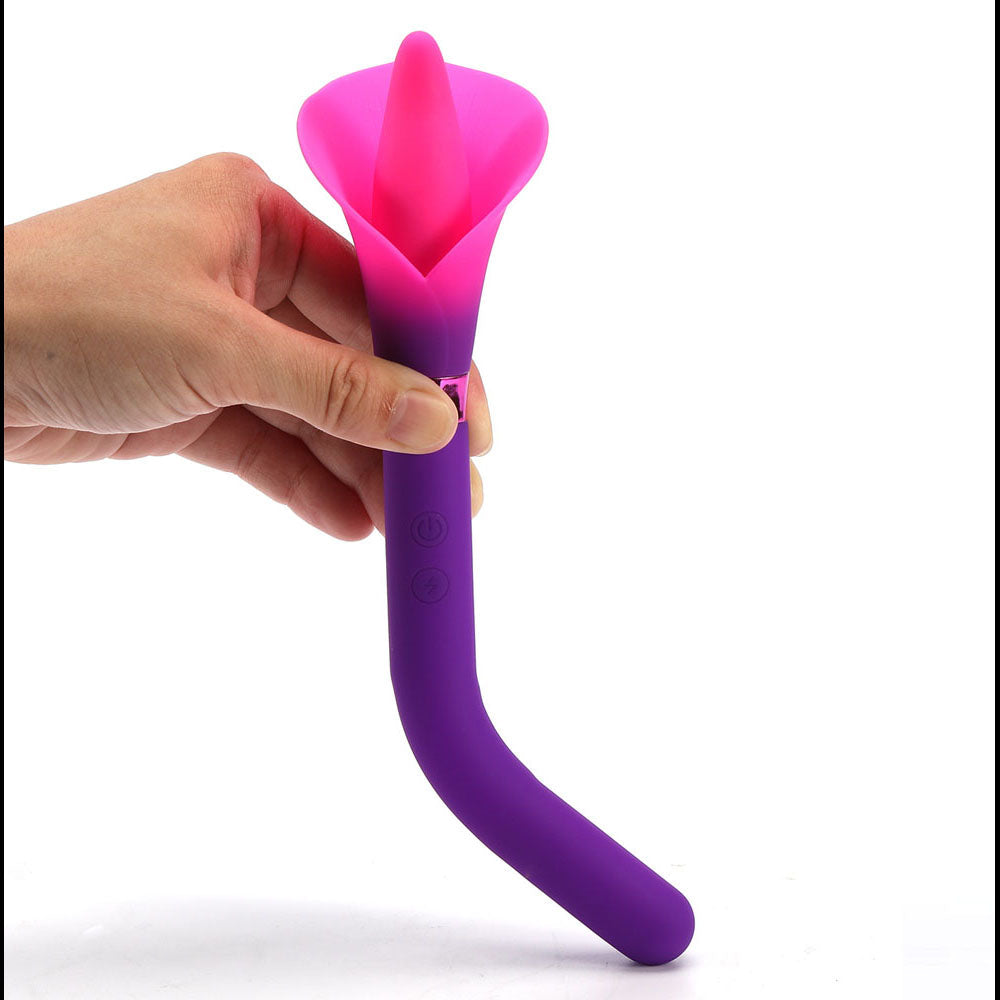 Maia Vala (Pink) – USB Rechargeable Silicone Flower Vibrator 22.2 cm > Vibrators > Ladies > Clitoral Vibrators and Stimulators - Tophatter Daily Deals