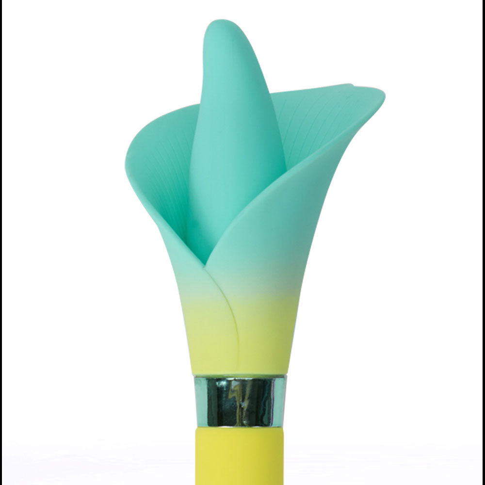 Maia Vala (Green) – USB Rechargeable Silicone Flower Vibrator 22.2 cm > Vibrators > Standard Vibrators - Tophatter Daily Deals