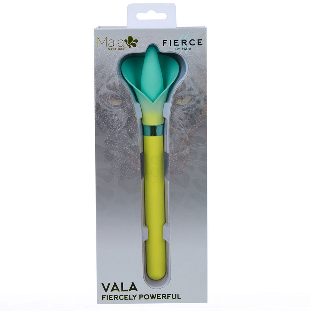 Maia Vala (Green) – USB Rechargeable Silicone Flower Vibrator 22.2 cm > Vibrators > Standard Vibrators - Tophatter Daily Deals