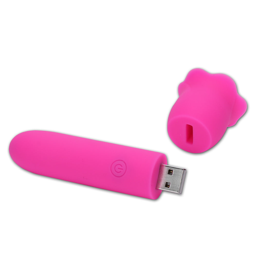 Maia VibeDrive – USB Rechargeable 10 cm Bullet Vibrator with Storage > Vibrators > Mini Vibrators - Tophatter Daily Deals