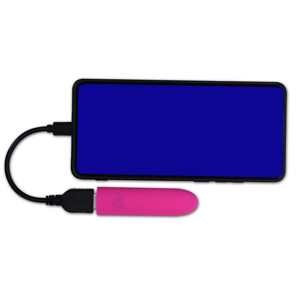 Maia VibeDrive – USB Rechargeable 10 cm Bullet Vibrator with Storage > Vibrators > Mini Vibrators - Tophatter Daily Deals