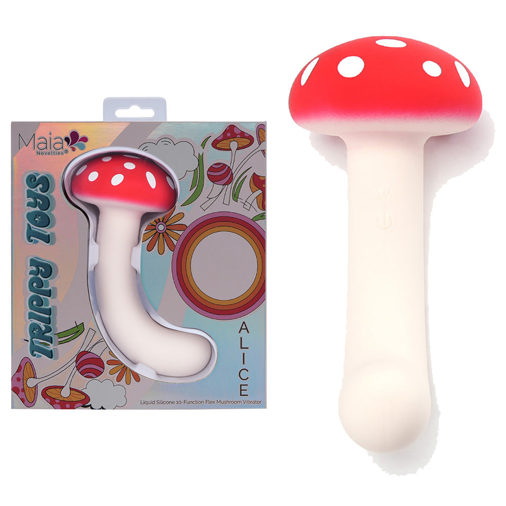 Maia Alice – USB Rechargeable Dual Motor Vibrating Mushroom 15.2 cm > Vibrators > Unconventional - Tophatter Daily Deals