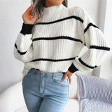Warm Relaxed Women’s Pullover - Turtleneck Knit, Casual - Tophatter Daily Deals
