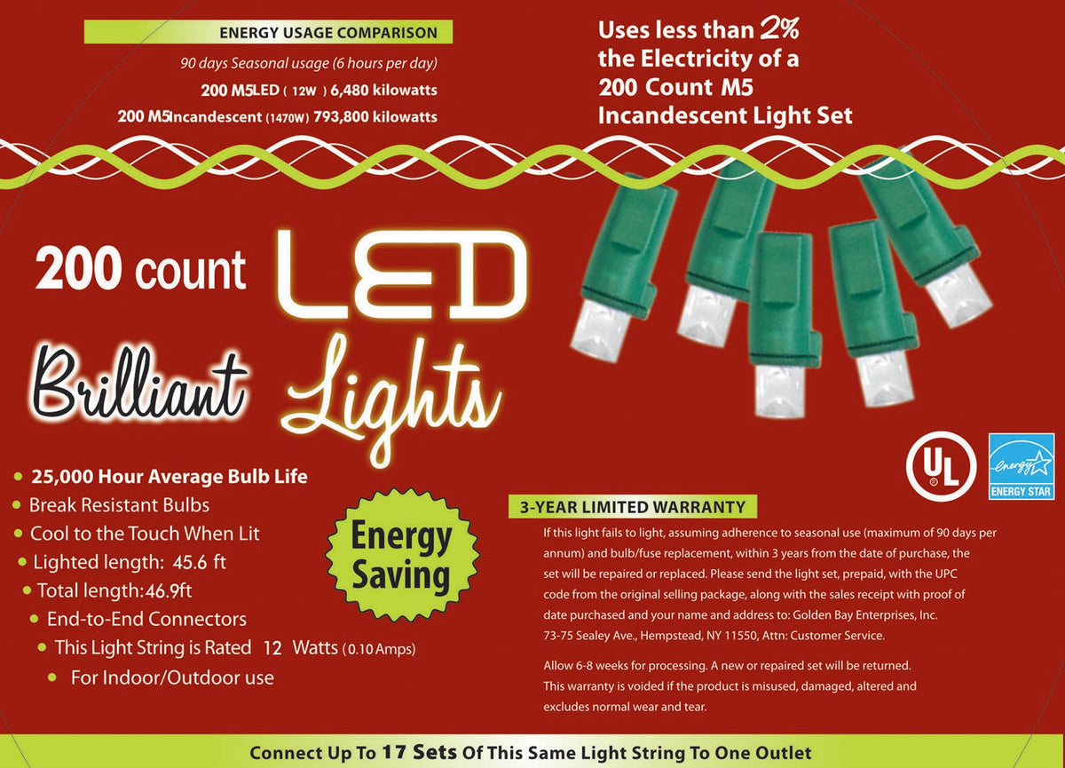 200-Count M5 Holiday Lights Halloween String Lights - Tophatter Daily Deals