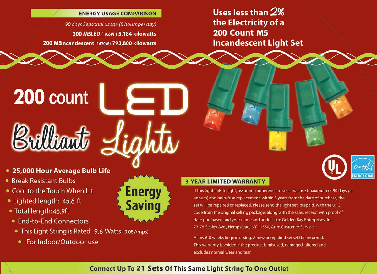 200-Count M5 Holiday Lights Halloween String Lights - Tophatter Daily Deals