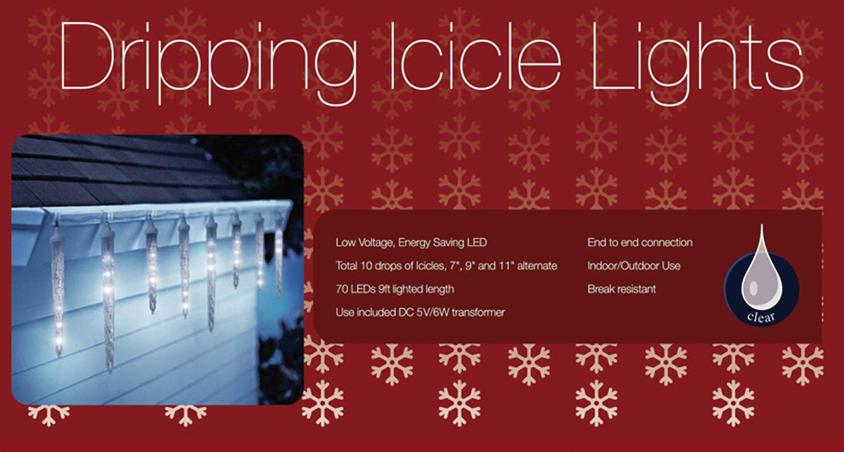 Holiday Lights 10 Dripping Led Halloween String Lights - Tophatter Daily Deals
