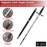 Majestic Dark Eagle Assassin Video Game Medieval Sword swords - Tophatter Daily Deals