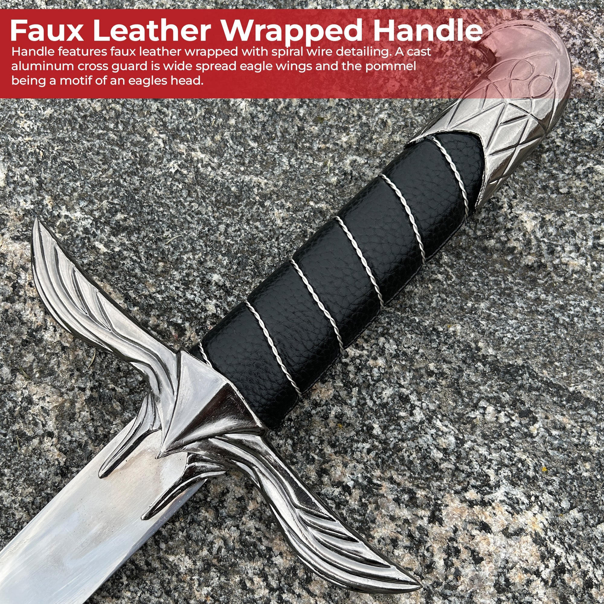 Majestic Dark Eagle Assassin Video Game Medieval Sword swords - Tophatter Daily Deals