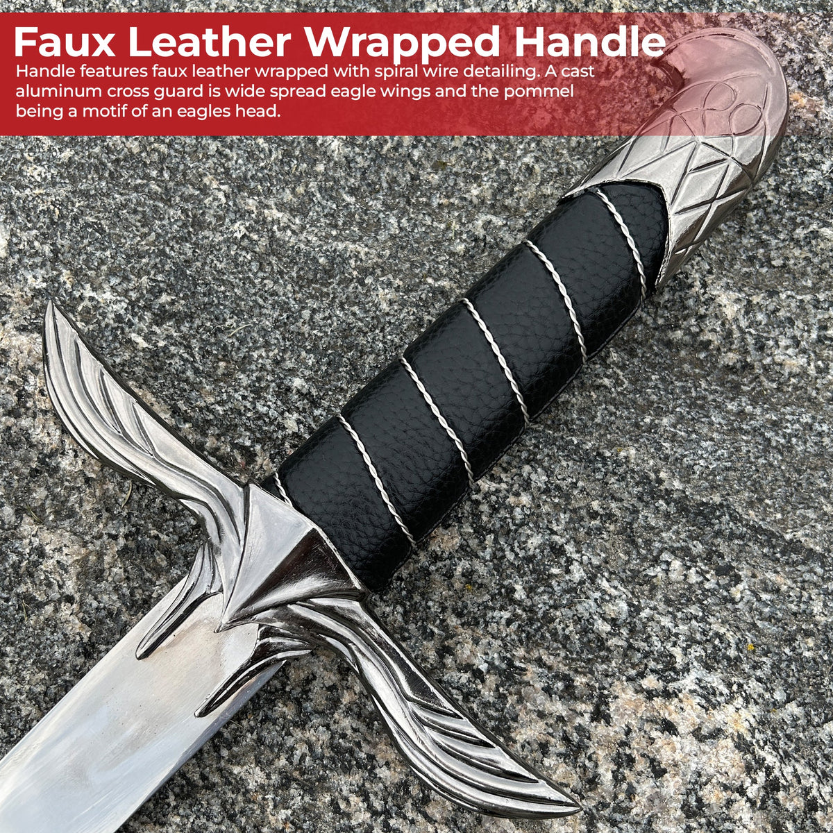 Majestic Dark Eagle Assassin Video Game Medieval Sword swords - Tophatter Daily Deals