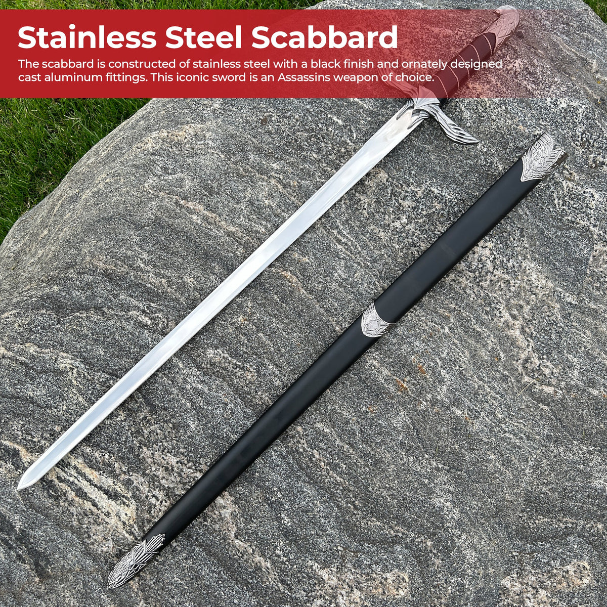 Majestic Dark Eagle Assassin Video Game Medieval Sword swords - Tophatter Daily Deals