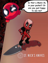 Spyderco Manix 2 XL - Red G10 - Black CPM-4V Blade - St. Nick's Knives Exclusive - C95GPRDBK2 Knives - Tophatter Daily Deals