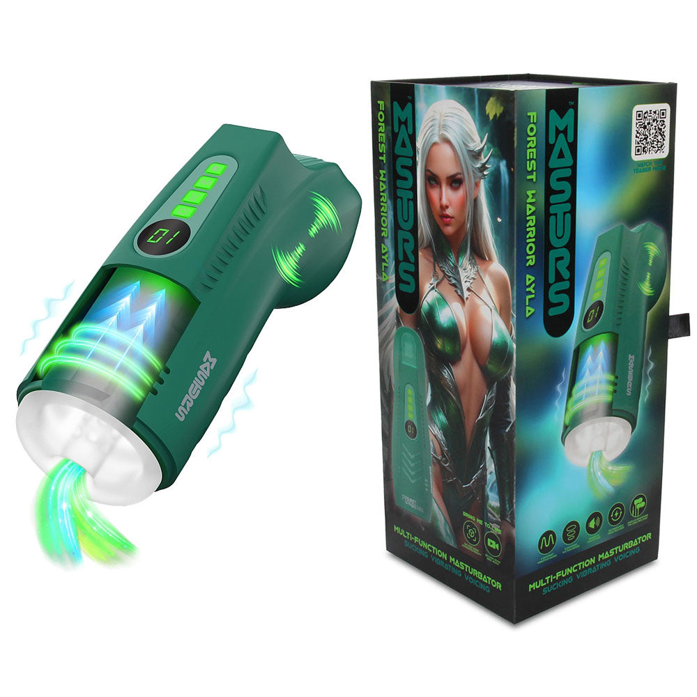 MASTURS Ayla – USB Rechargeable Sucking and Vibrating Auto Stroker > Sex Toys For Men > Masturbators > Vibrating - Tophatter Daily Deals