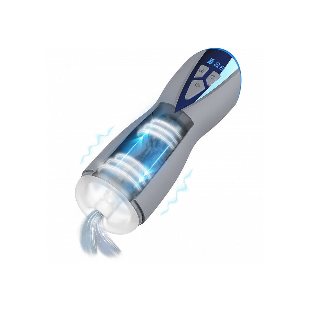 MASTURS Eloa – USB Rechargeable Sucking and Vibrating Auto Stroker > Sex Toys For Men > Masturbators > Vibrating - Tophatter Daily Deals
