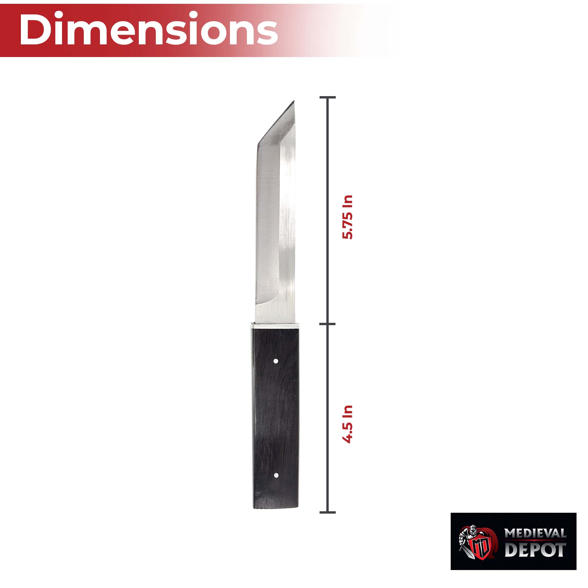 Masterfully Crafted Full Tang Japanese Tanto Dagger Swords - Tophatter Daily Deals