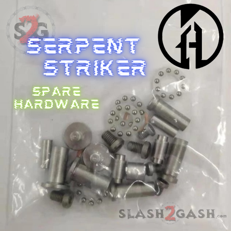 Balisong Spare Hardware Kit for Maxace Serpent Striker - Replacement Parts Knife-Accessory - Tophatter Daily Deals