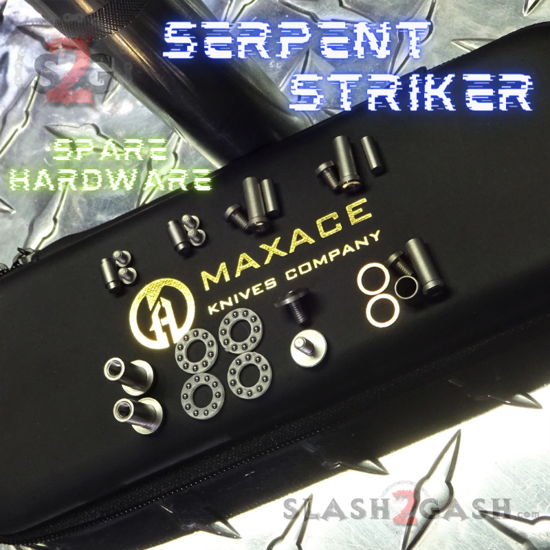 Balisong Spare Hardware Kit for Maxace Serpent Striker - Replacement Parts Hardware Kit for Serpent Striker 1 Knife-Accessory - Tophatter Daily Deals