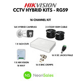 HIKVISION 16CH HYBRID CCTV KIT - RG59 - Tophatter's Army Deals COMBOS - Tophatter Daily Deals