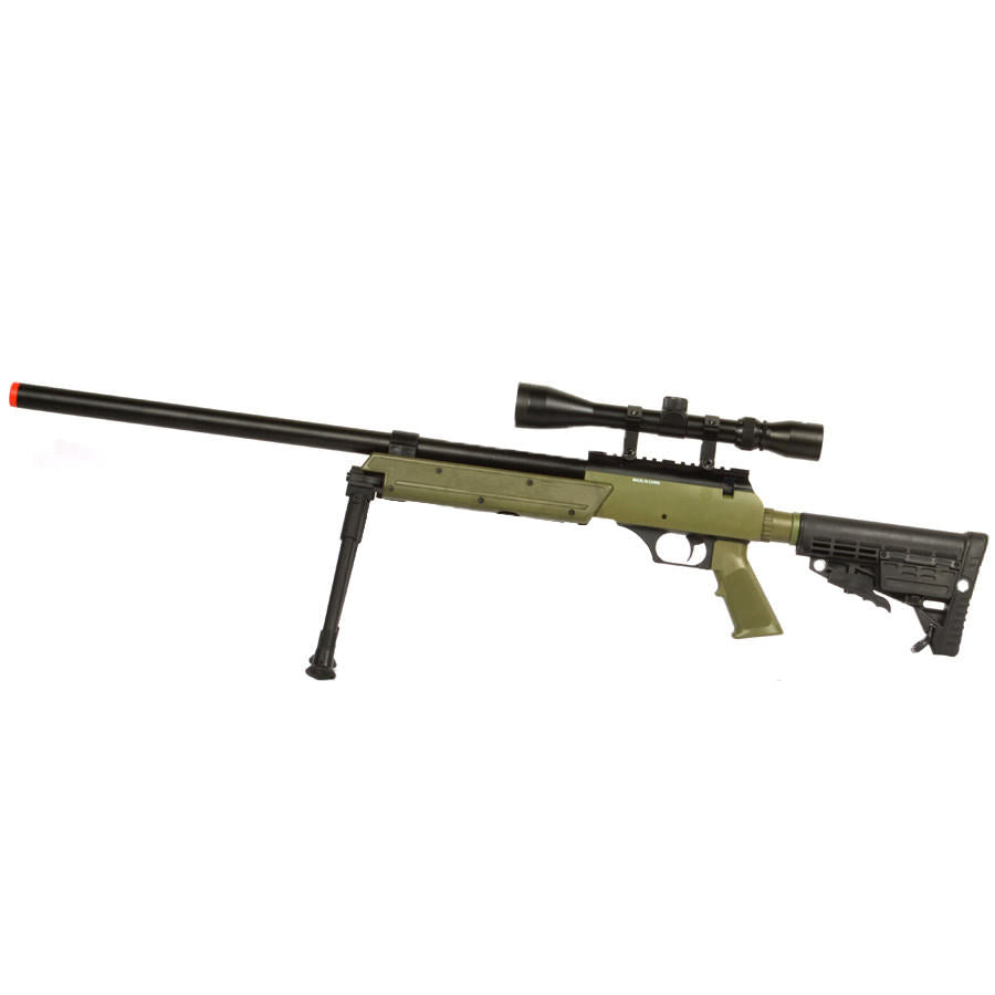 WellFire SPEC-OPS MB13D APS SR-2 Metal Sniper Rifle with Scope & Bipod - TOPHATTER'S ARMORY DEALS Collectible Weapons - Tophatter Daily Deals