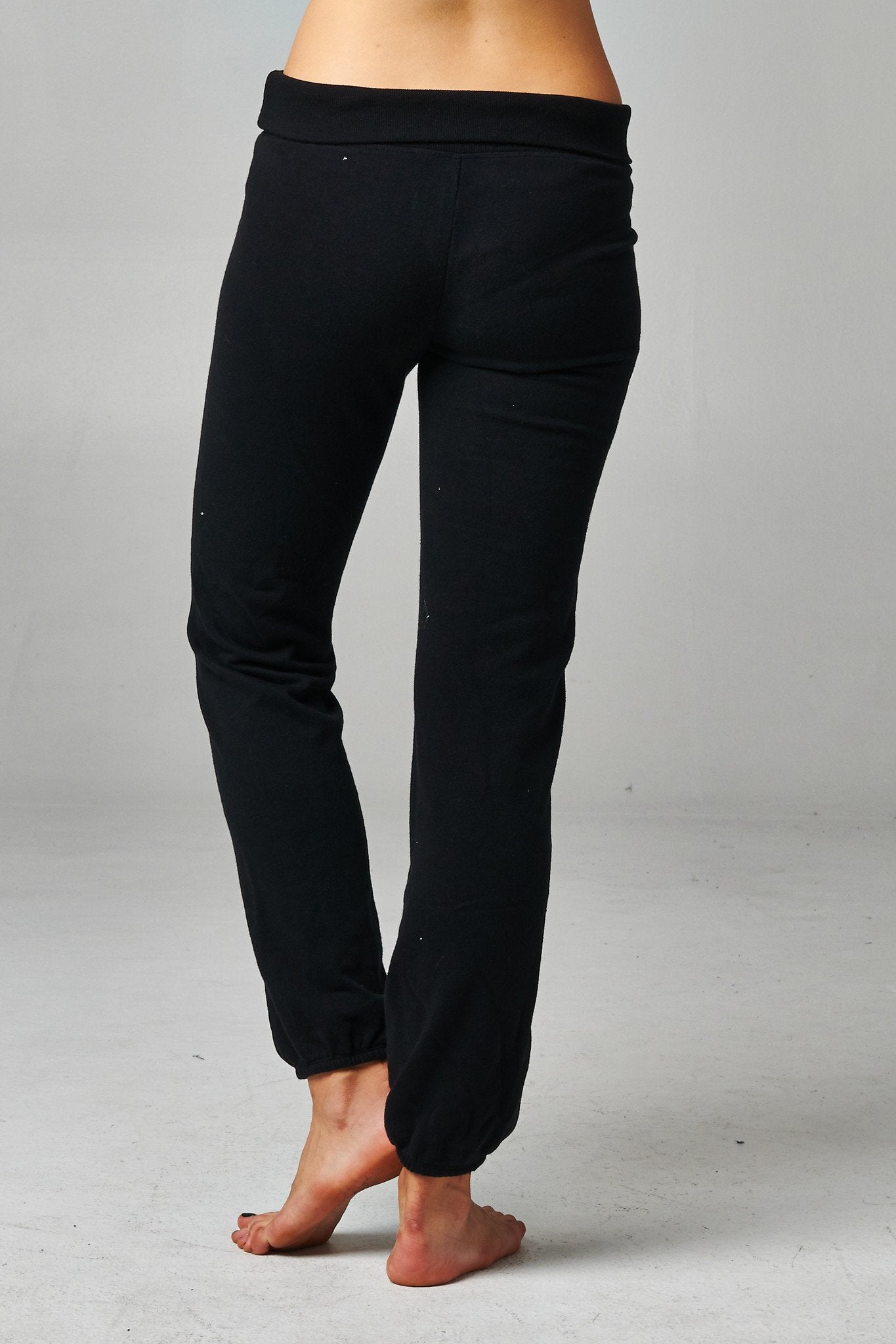Women's Fold-over Waistband French Terry Screened Sweatpants Pants - Tophatter Daily Deals