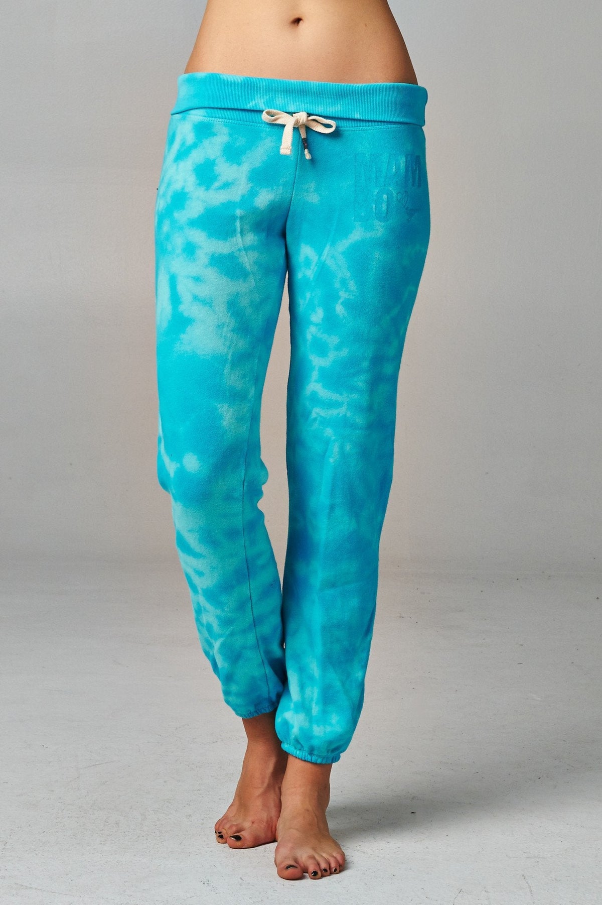 Women's Printed Tie Dye Foldover Waistband French Terry Sweatpants Blurad Tie Dye Pants - Tophatter Daily Deals