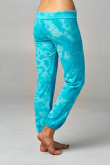 Women's Printed Tie Dye Foldover Waistband French Terry Sweatpants Pants - Tophatter Daily Deals