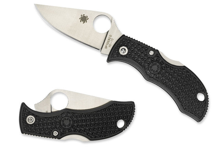 Spyderco Manbug - Black FRN Handles - VG10 Blade - MBKP Folding Knives - Tophatter Daily Deals