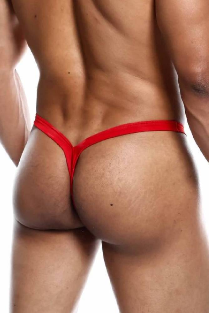 Male Basics - Y Buns Thong - Red - MBL52 - Tophatter Daily Deals