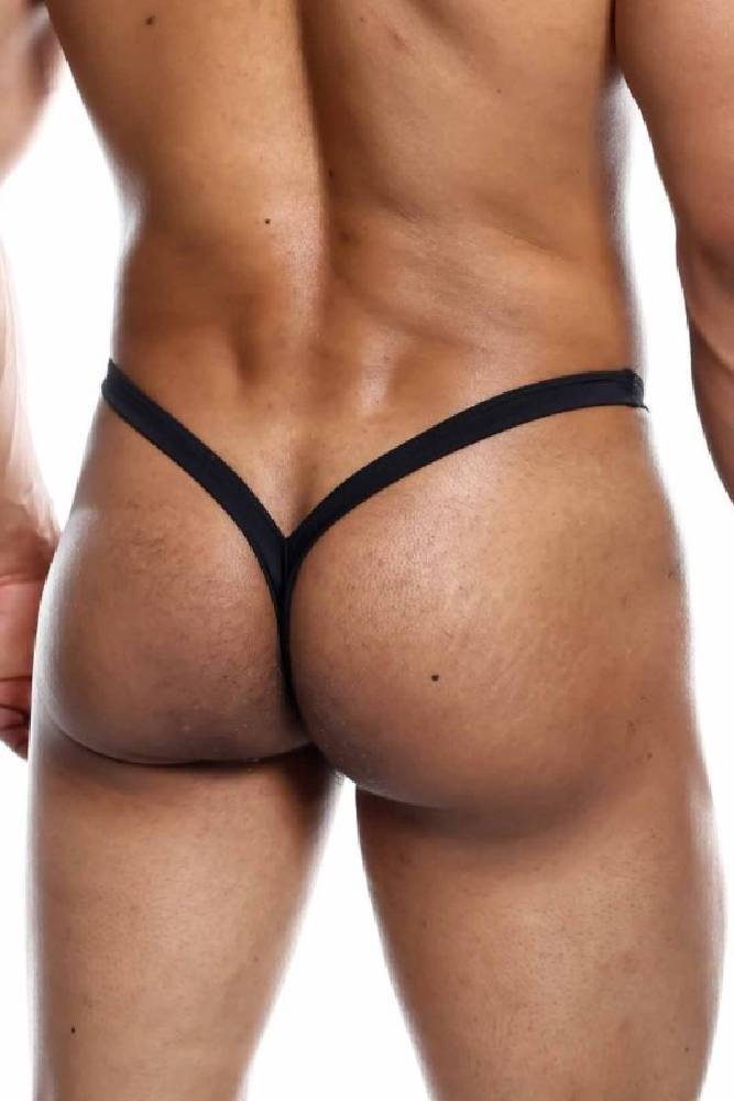 Male Basics - Y Buns Thong - Black - MBL52 - Tophatter Daily Deals