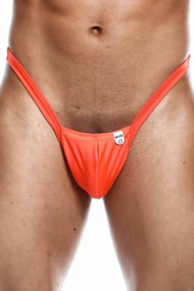 Male Basics - Y Buns Thong - Orange - MBL52 - Tophatter Daily Deals