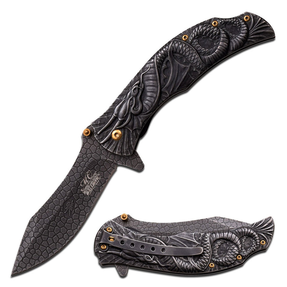 MASTERS COLLECTION - SPRING ASSISTED KNIFE - Tophatter Daily Deals