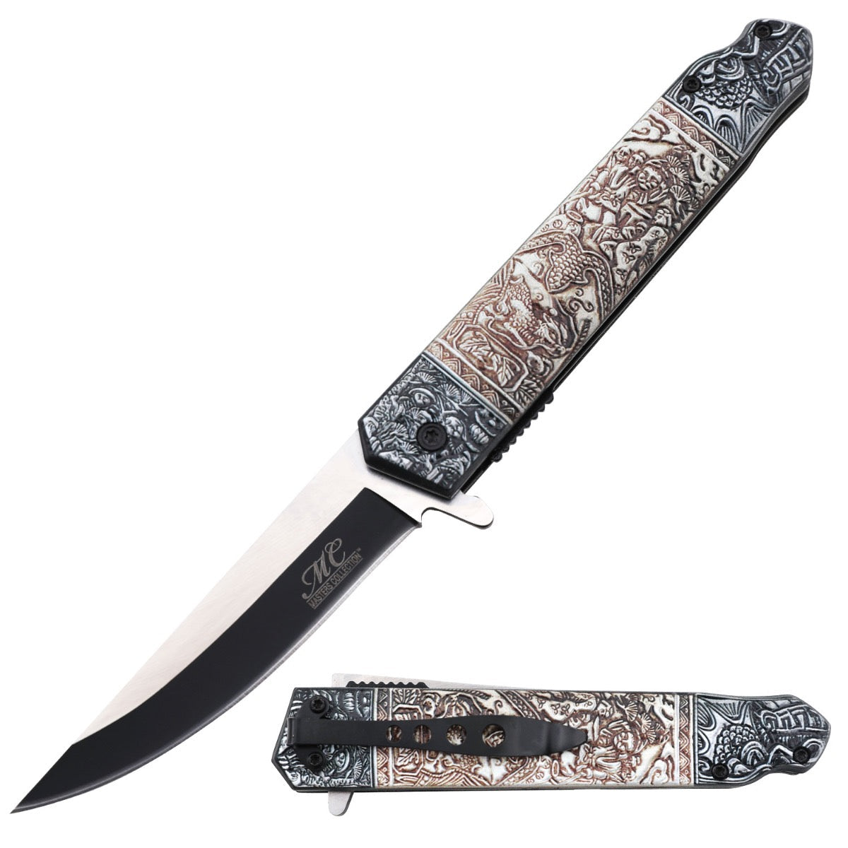 MASTERS COLLECTION - SPRING ASSISTED KNIFE - Tophatter Daily Deals