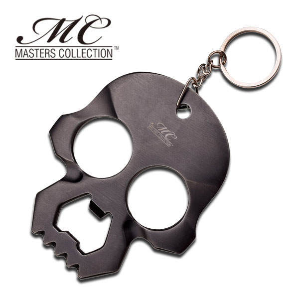 Self Defense 3.5MM Thick Knuckle Punch Bottle Opener Key Ring - Tophatter's Guns'N'Weapons Store Collectible Weapons - Tophatter Daily Deals