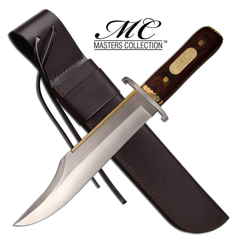 17.25 Inches Long Fixed Blade Premium Bowie Hunting Knife With Sheath Collectible Weapons - Tophatter Daily Deals
