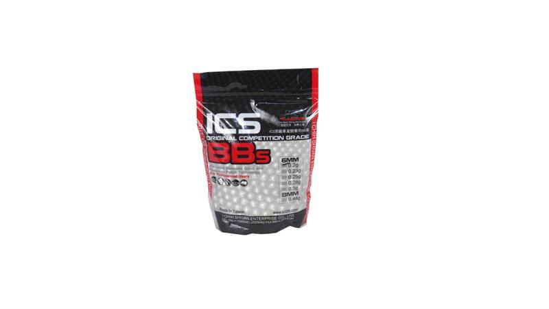 ICS Competition Grade 6mm .20g Airsoft BBs Seamless 3500 ct bb White - TOPHATTER'S ARMORY DEALS Collectible Weapons - Tophatter Daily Deals