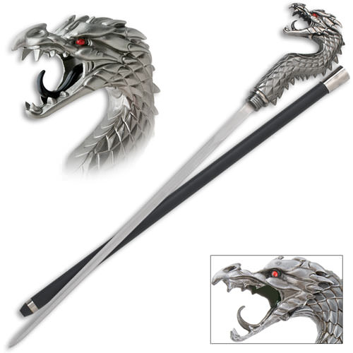 Fighting Dragon Ninja Sword Cane - Tophatter's Guns'N'Weapons Store Collectible Weapons - Tophatter Daily Deals