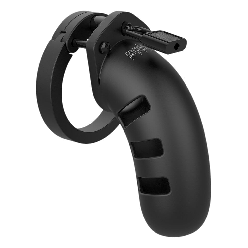 Man Cage 21 Male 4.5 Inch Black Silicone Chastity Cage > Bondage Gear > Male Chastity - Tophatter Daily Deals