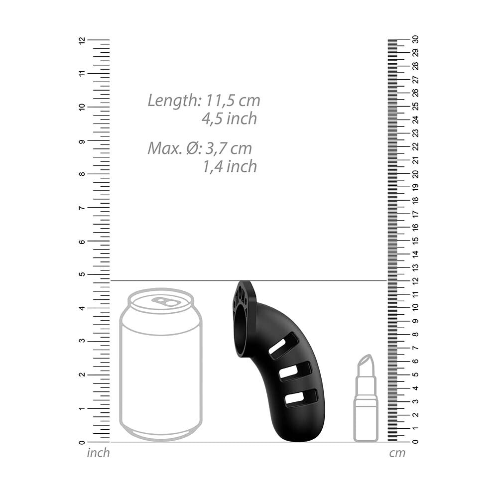 Man Cage 21 Male 4.5 Inch Black Silicone Chastity Cage > Bondage Gear > Male Chastity - Tophatter Daily Deals