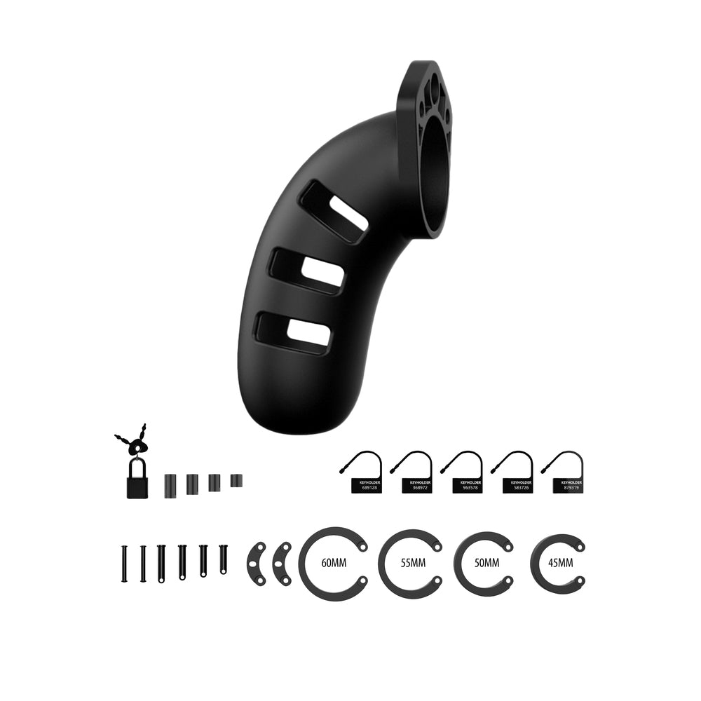 Man Cage 21 Male 4.5 Inch Black Silicone Chastity Cage > Bondage Gear > Male Chastity - Tophatter Daily Deals