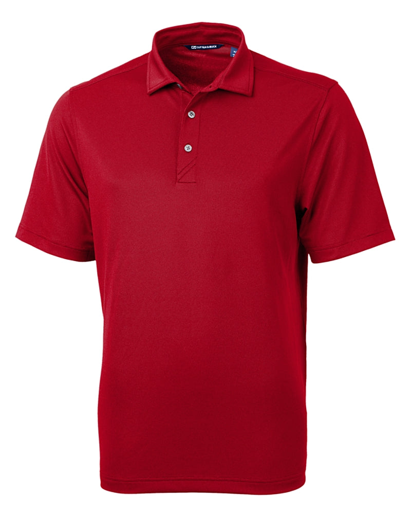 Cutter & Buck Virtue Eco Pique Recycled Men's Polo Cardinal Red Polos - Tophatter Daily Deals