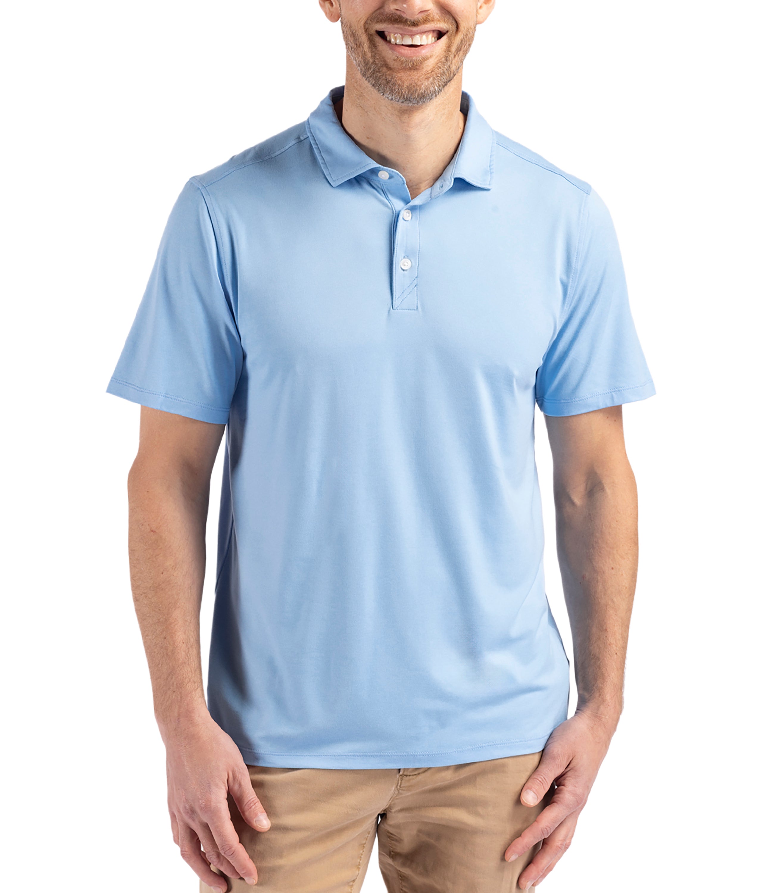 Cutter & Buck Coastline Epic Comfort Eco Recycled Men's Polo Atlas Polos - Tophatter Daily Deals