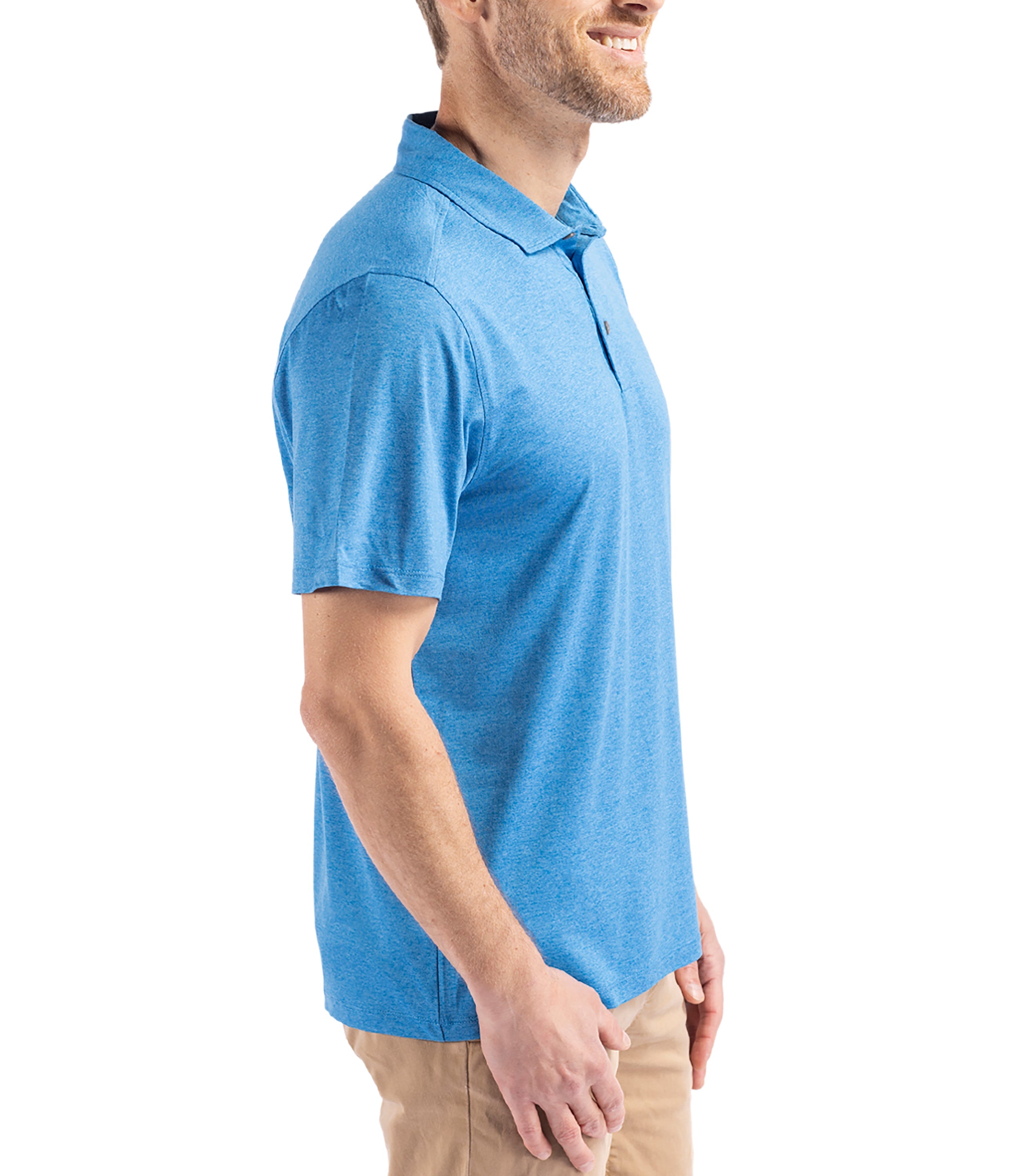 Cutter & Buck Coastline Epic Comfort Eco Recycled Men's Polo Polos - Tophatter Daily Deals