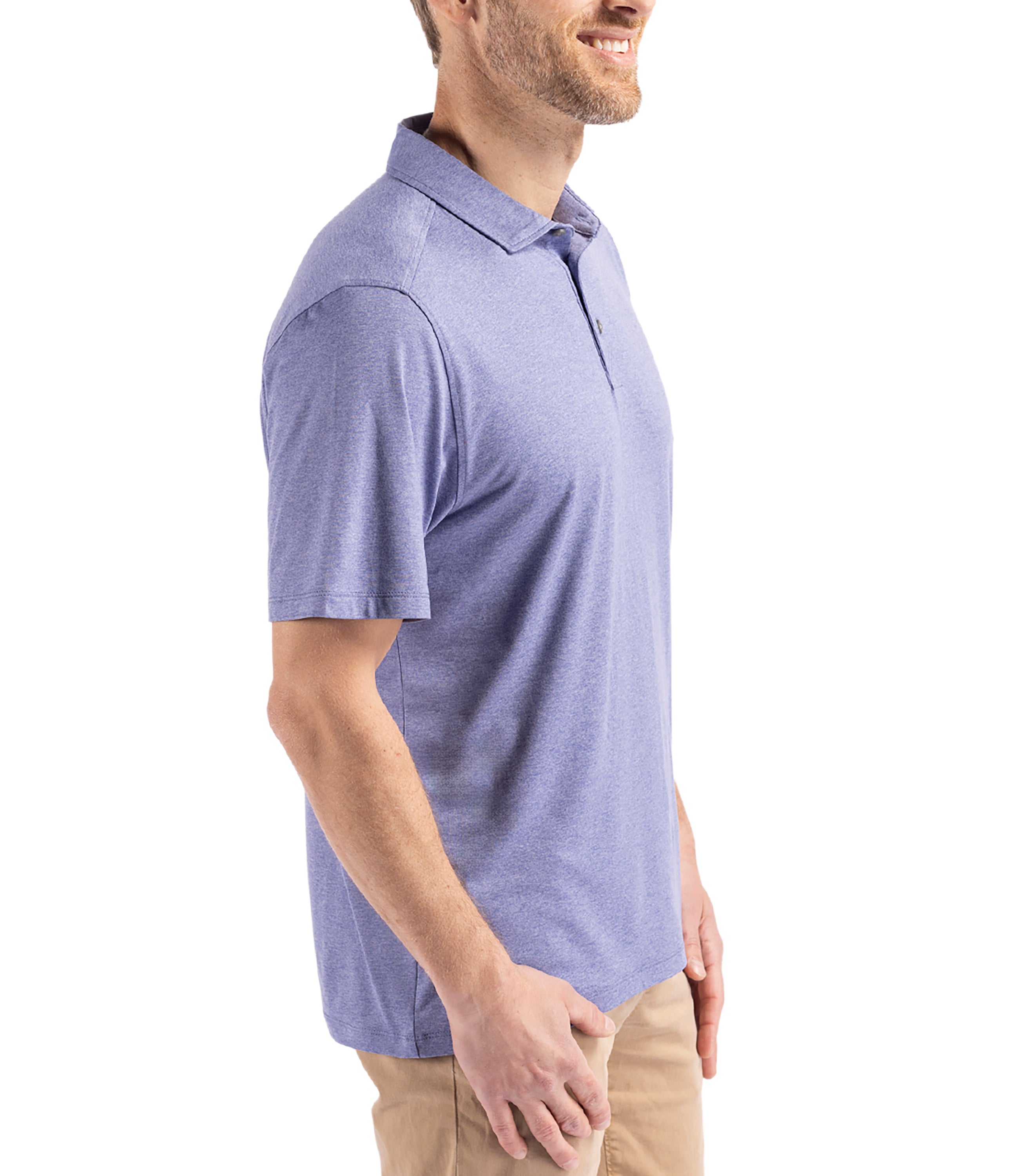 Cutter & Buck Coastline Epic Comfort Eco Recycled Men's Polo Polos - Tophatter Daily Deals