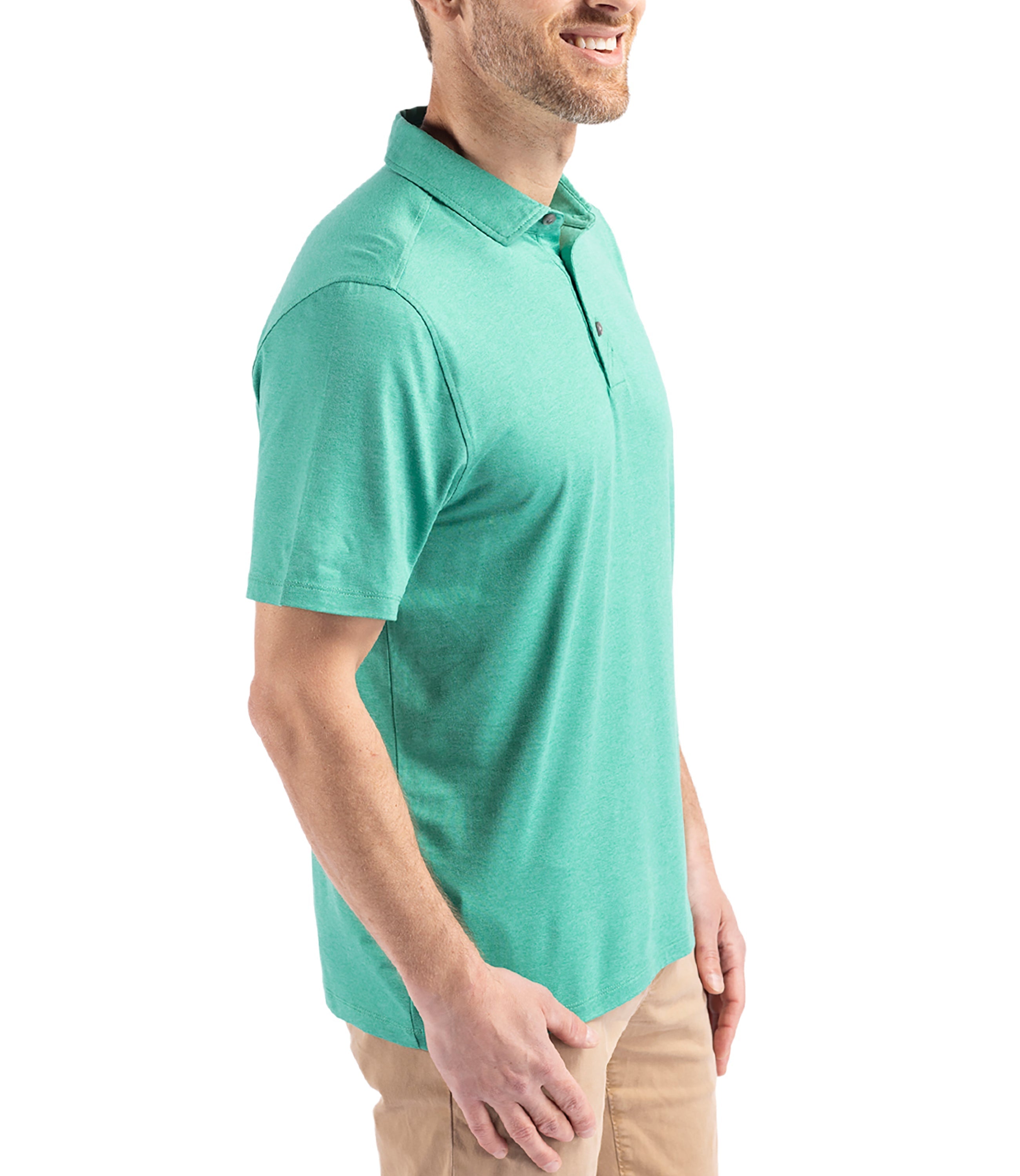 Cutter & Buck Coastline Epic Comfort Eco Recycled Men's Polo Polos - Tophatter Daily Deals