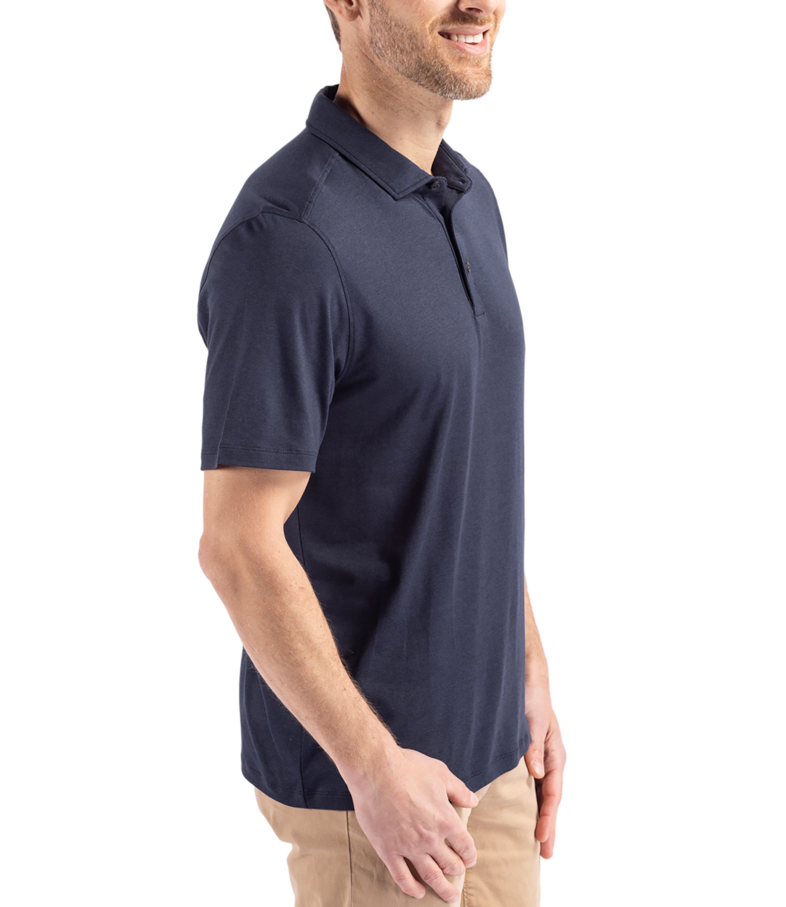Cutter & Buck Coastline Epic Comfort Eco Recycled Men's Polo Polos - Tophatter Daily Deals