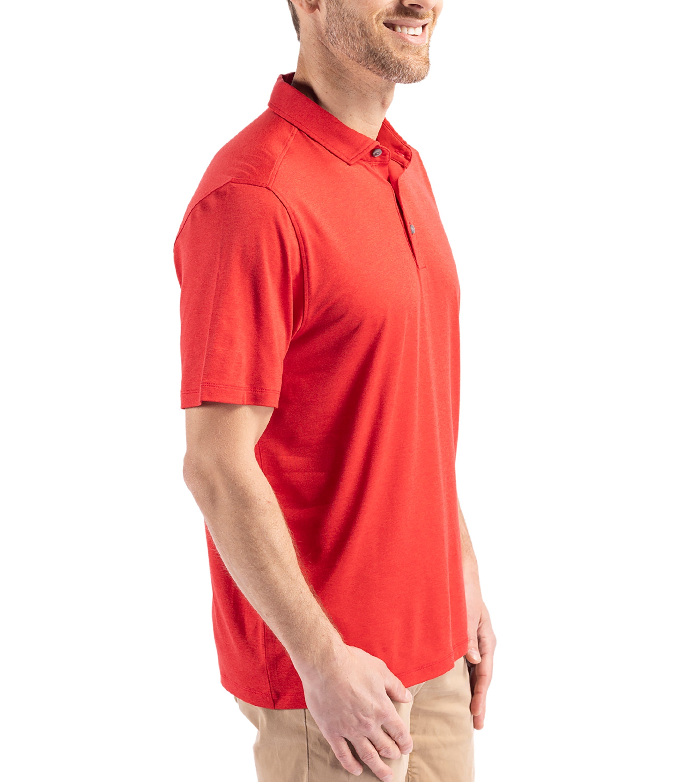 Cutter & Buck Coastline Epic Comfort Eco Recycled Men's Polo Polos - Tophatter Daily Deals