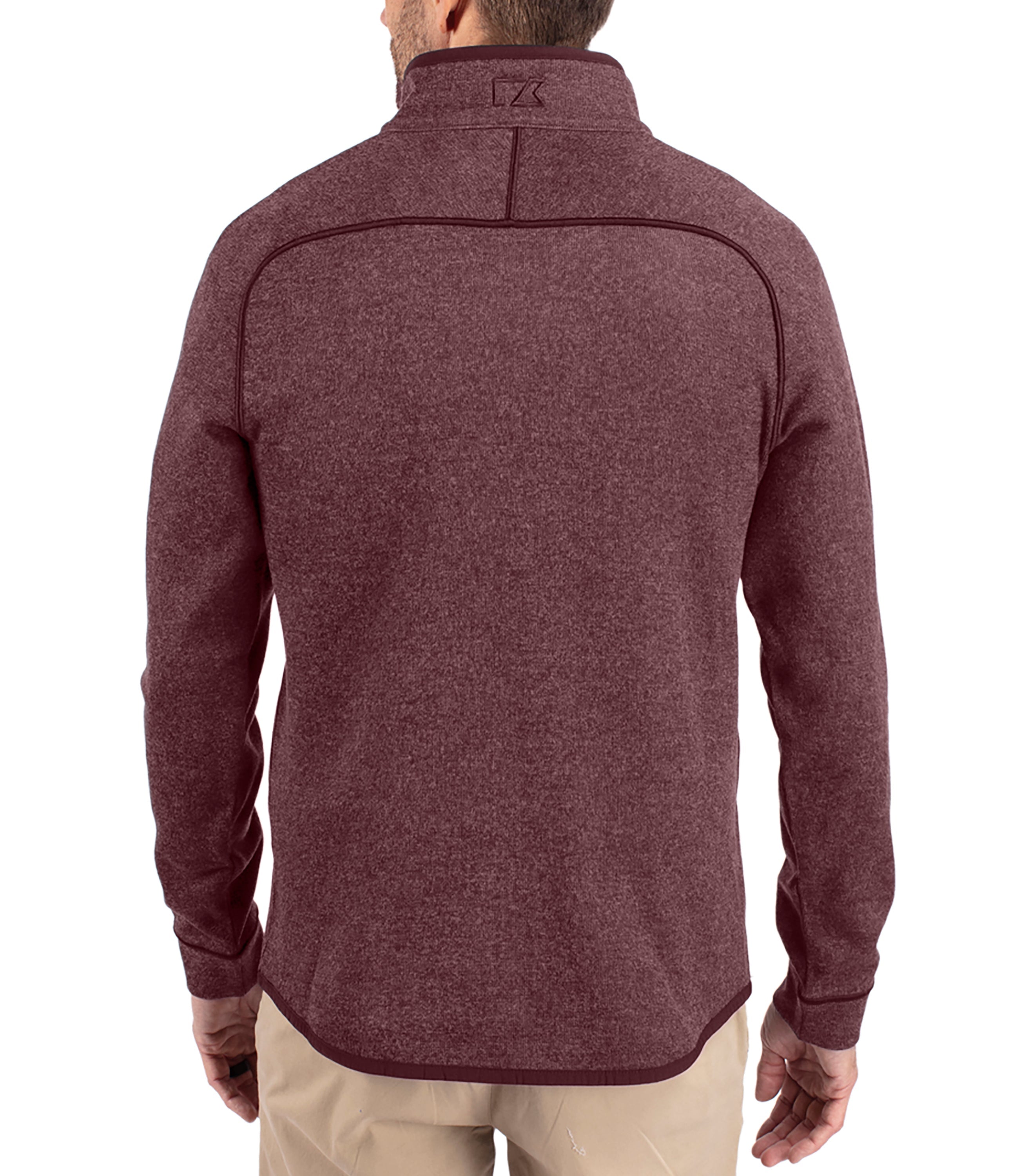 Cutter & Buck Mainsail Sweater-Knit Mens Half Zip Pullover Jacket Half Zip & Quarter Zip - Tophatter Daily Deals