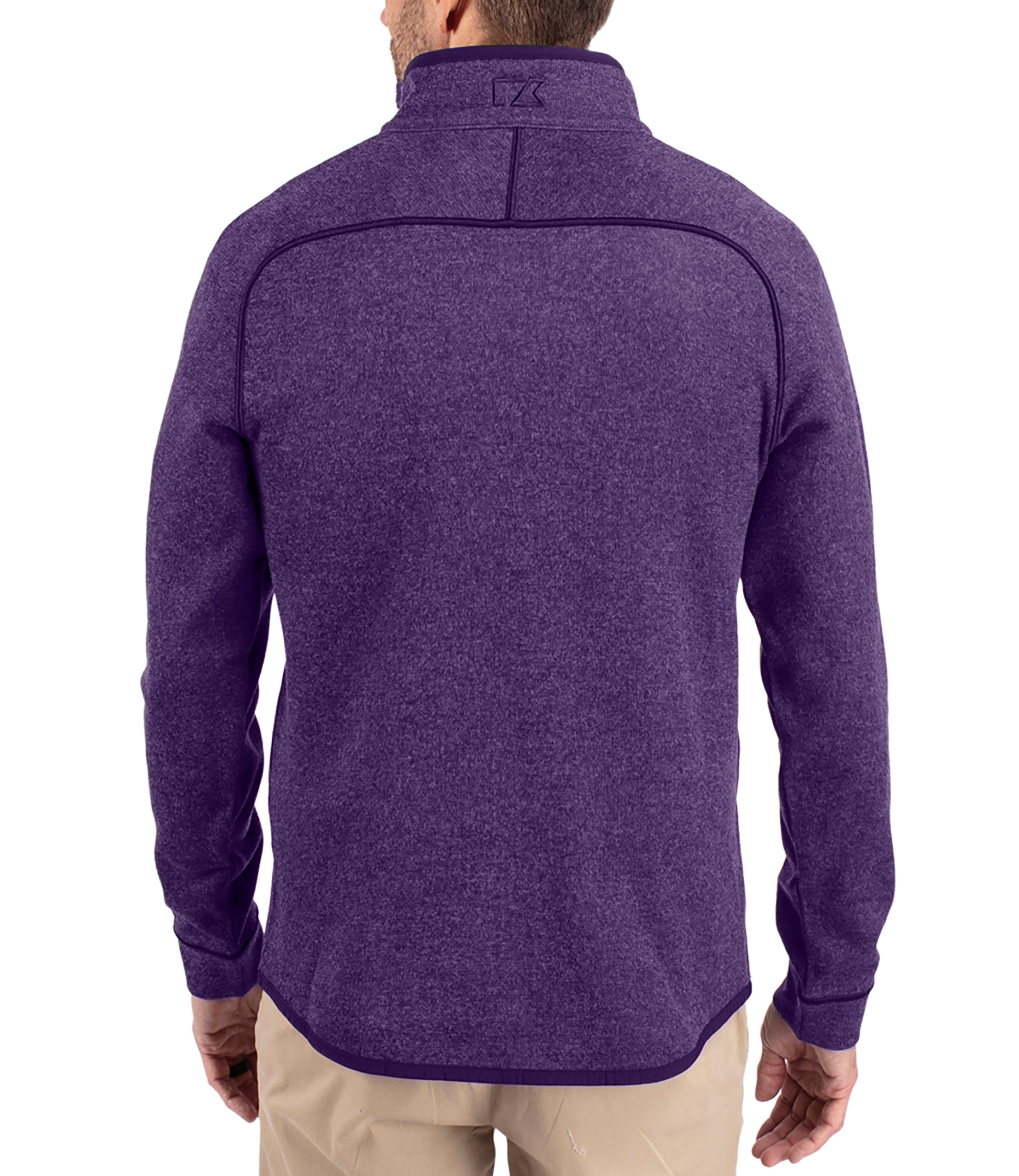 Cutter & Buck Mainsail Sweater-Knit Mens Half Zip Pullover Jacket Half Zip & Quarter Zip - Tophatter Daily Deals
